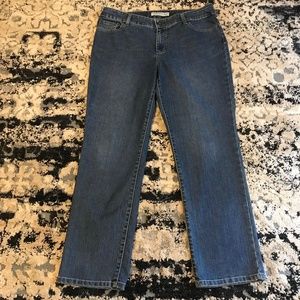 CHICO’S PLATINUM DENIM DARK WASH JEANS SIZE 2 SHORT